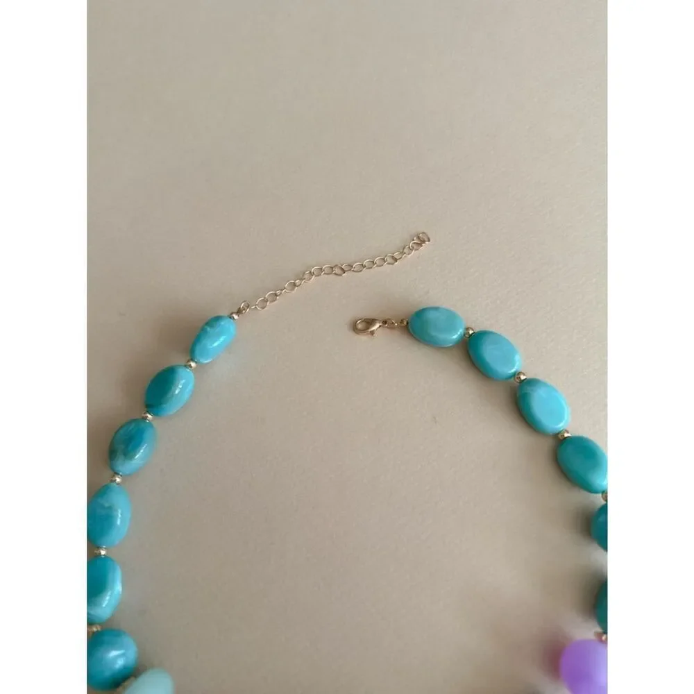 Boho stone necklace N2117